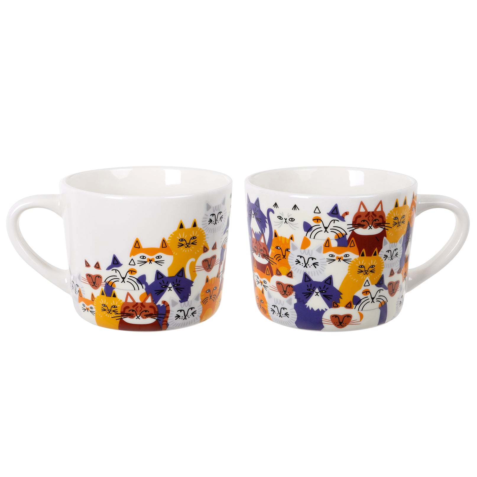 'Clowder Of Cats' Printed Mug 400ml