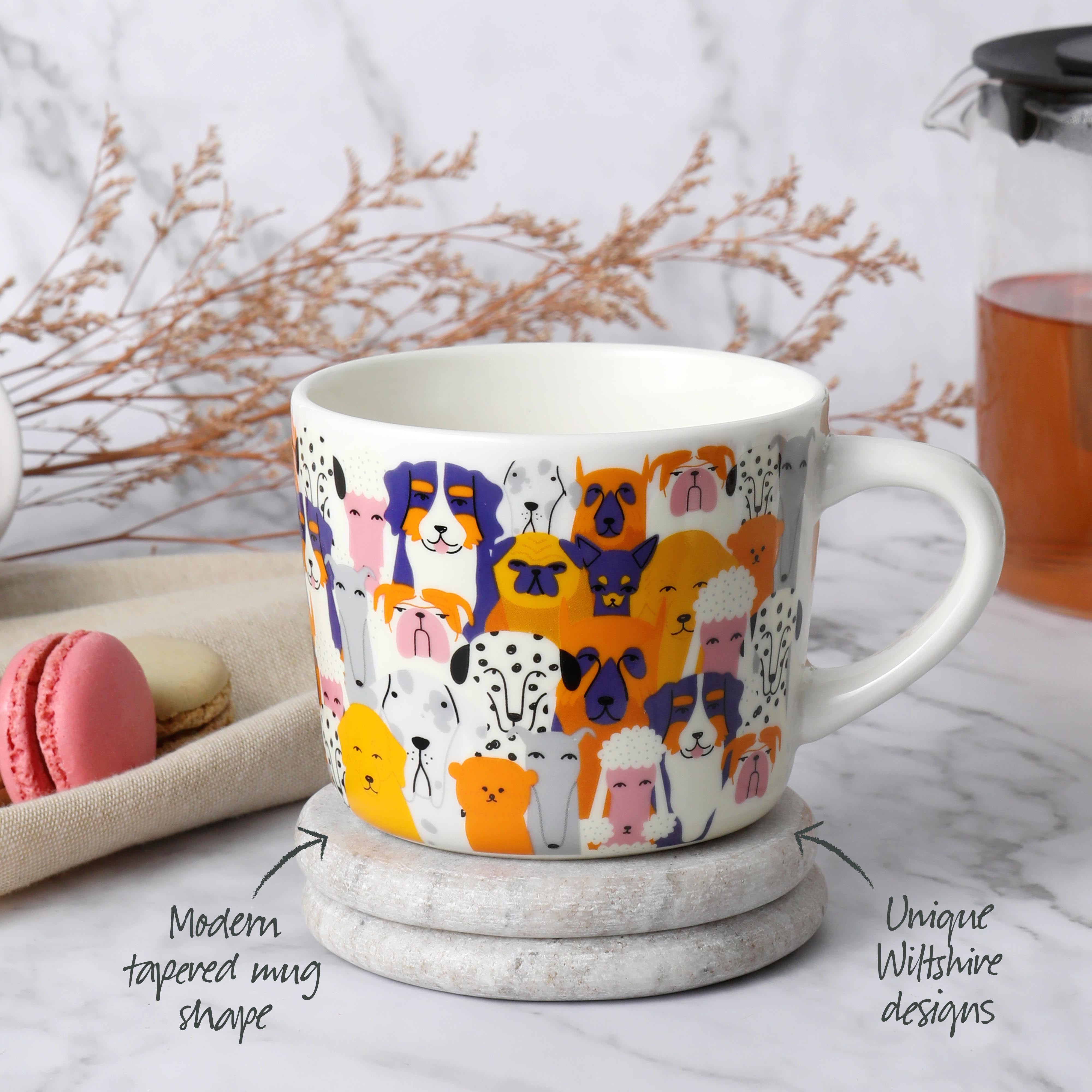 'Dog Pack' Printed Mug 400ml