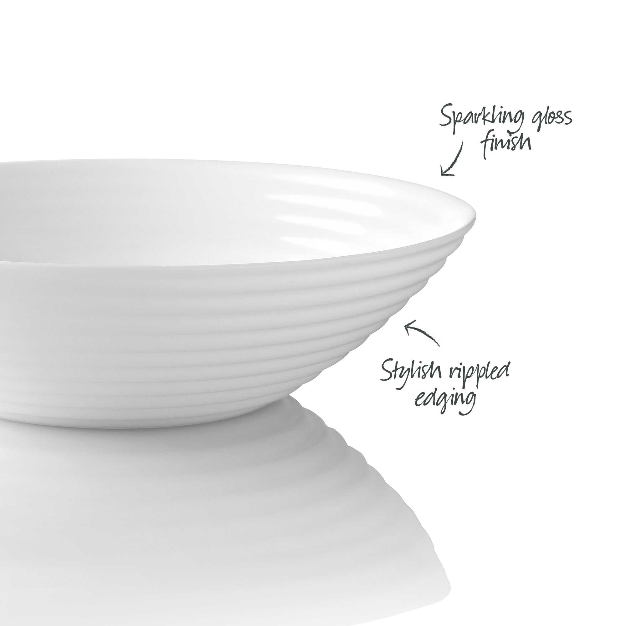 Pearl Ripple 12 Piece Dinner Set