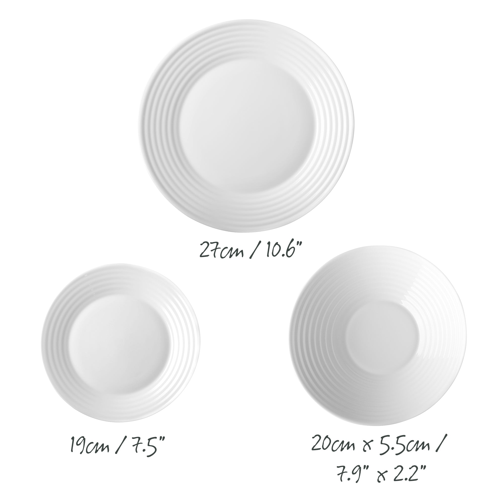 Pearl Ripple 12 Piece Dinner Set