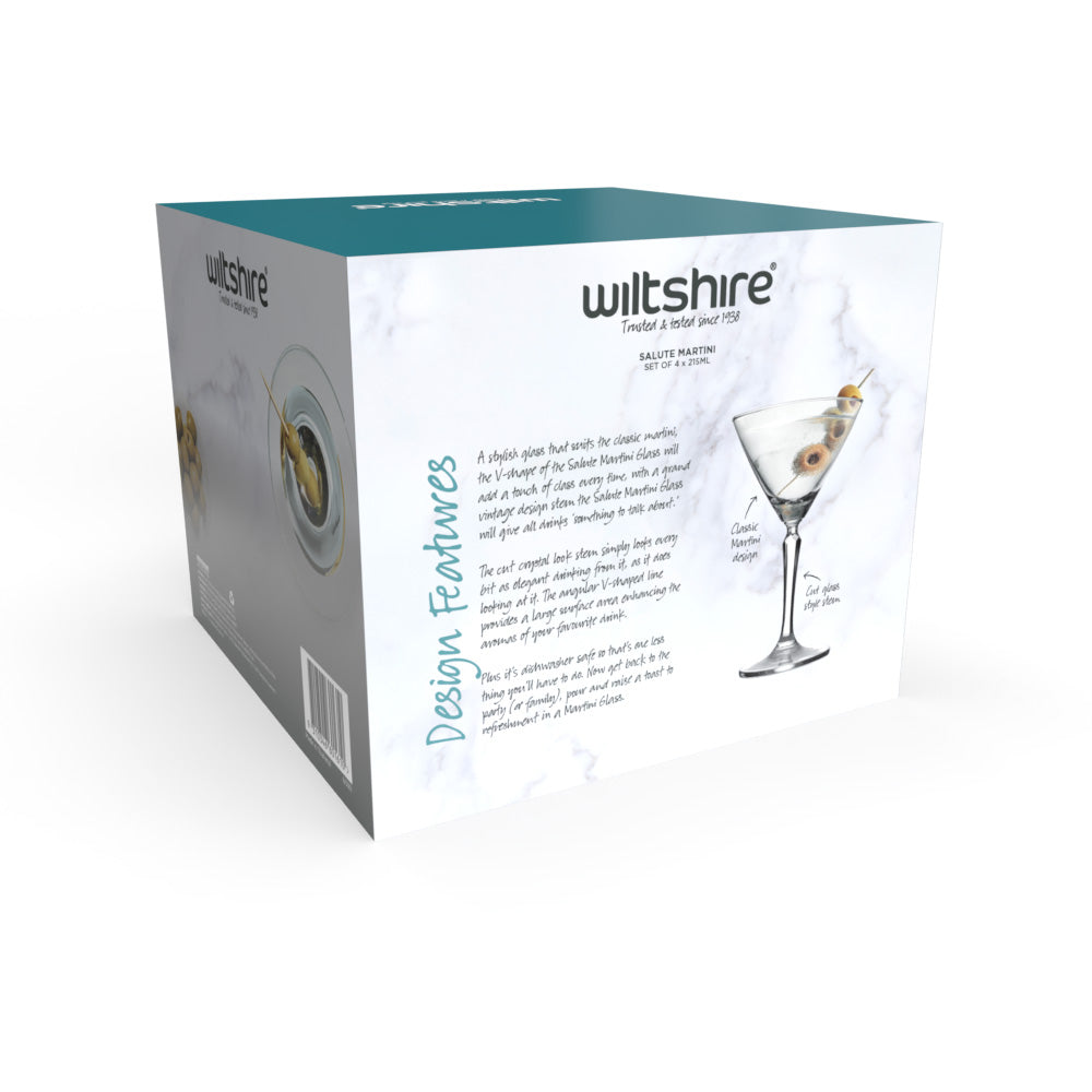 Salute Martini 215ml Set of 4
