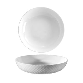 Diamond White Flat Bowl 20cm x 4.4cm