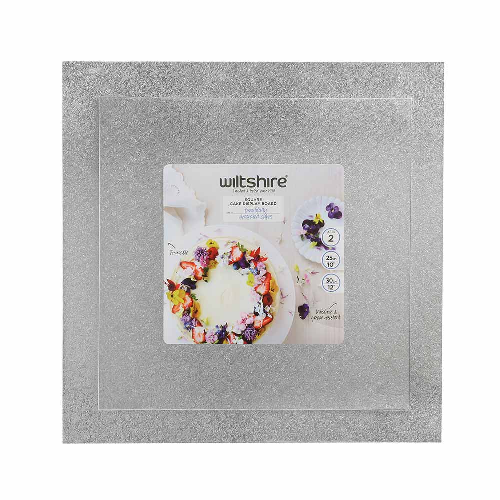 Square Cake Display Boards Set of 2