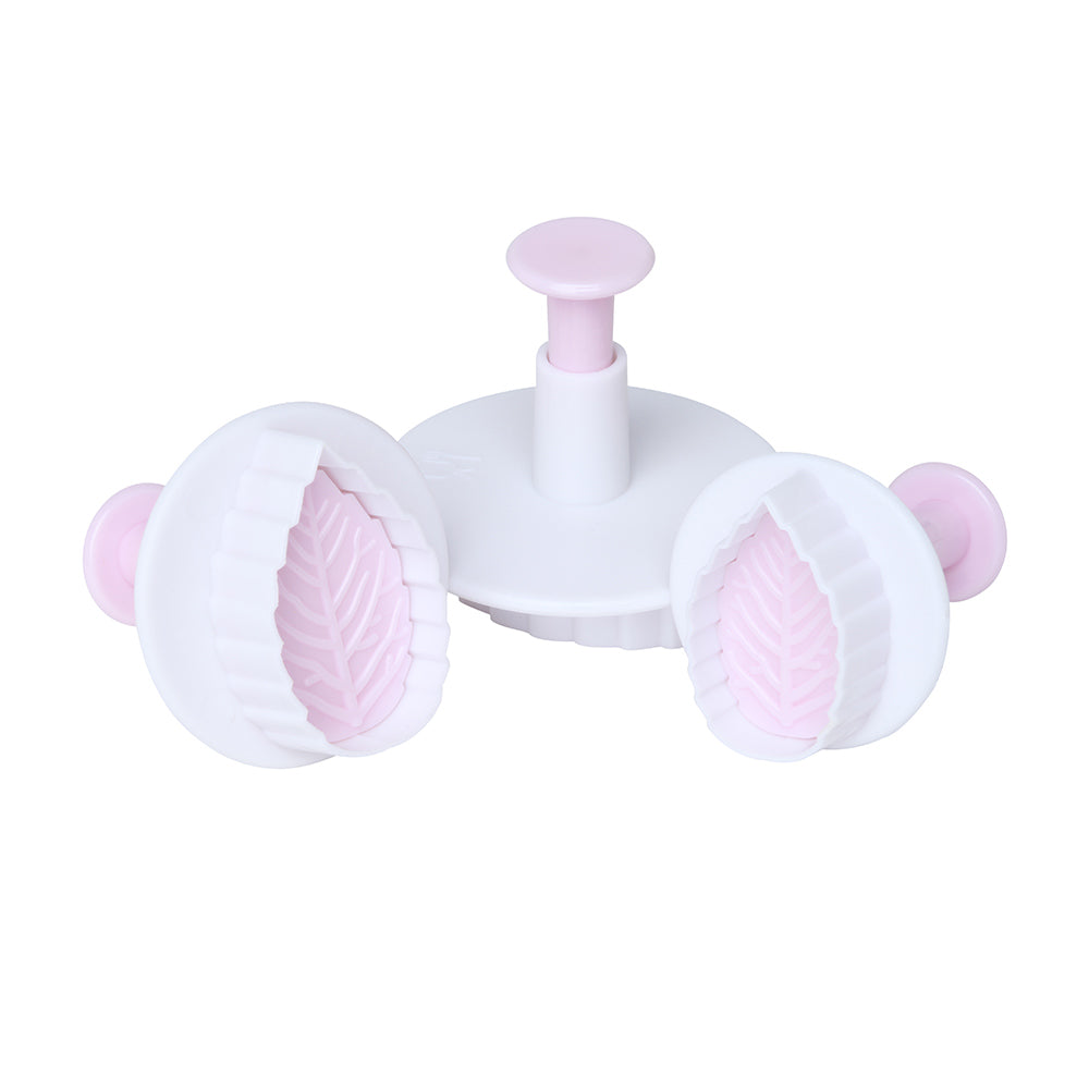 Fondant Leaf Cutter & Pusher Leaf Set of 3