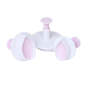 Fondant Leaf Cutter & Pusher Leaf Set of 3