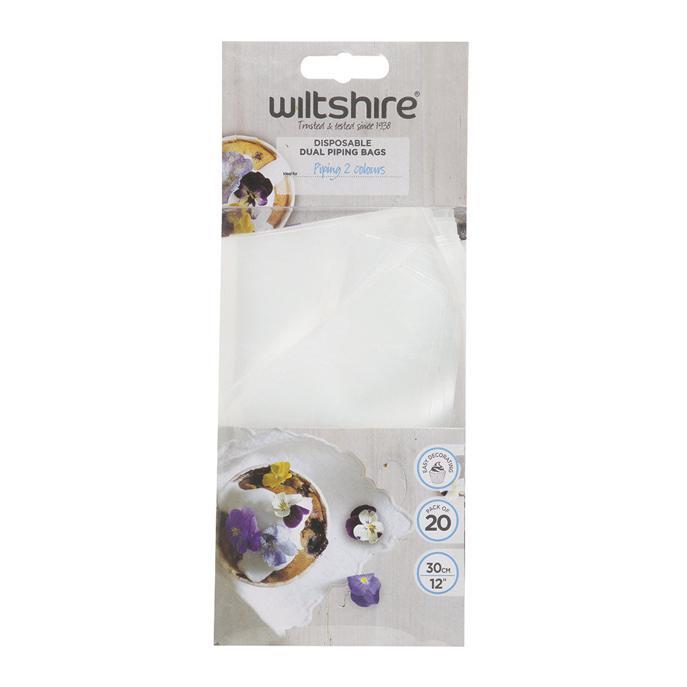 Disposable Dual Piping Bags Pack of 20