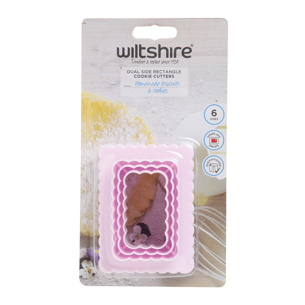 Dual Side Rectangle Cookie Cutters Set of 3
