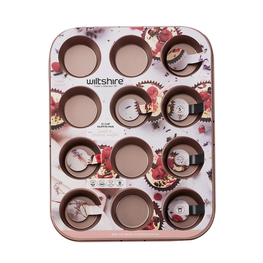 Rose Gold Muffin Pan 12 Cup