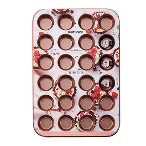 Rose Gold Mini Muffin Pan 24 Cup