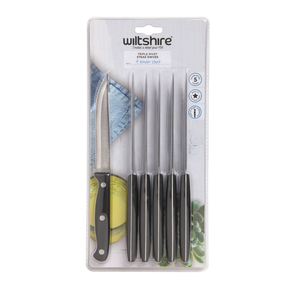 Triple Rivet Steak Knife 6 Piece