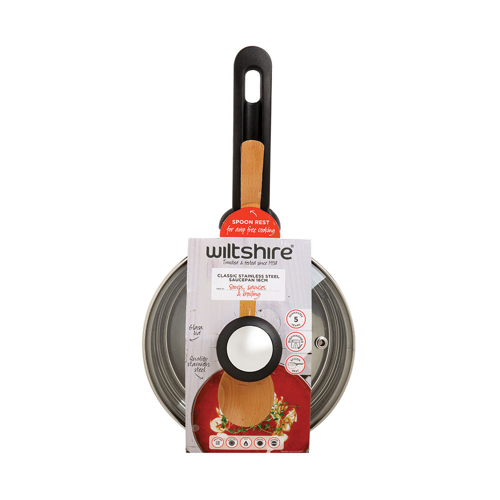 Classic Saucepan 16cm with Glass Lid