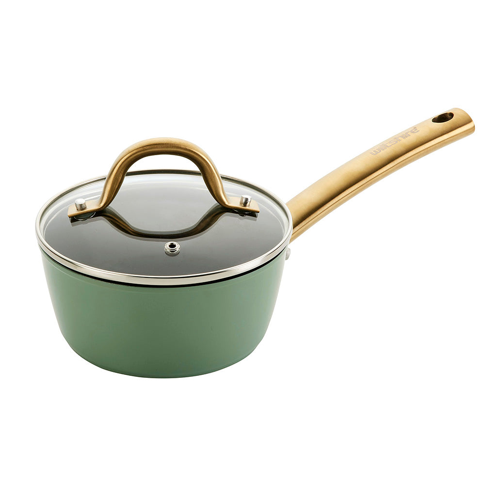 Easycook Basil & Gold Non-Stick Cookware Set 3 Piece