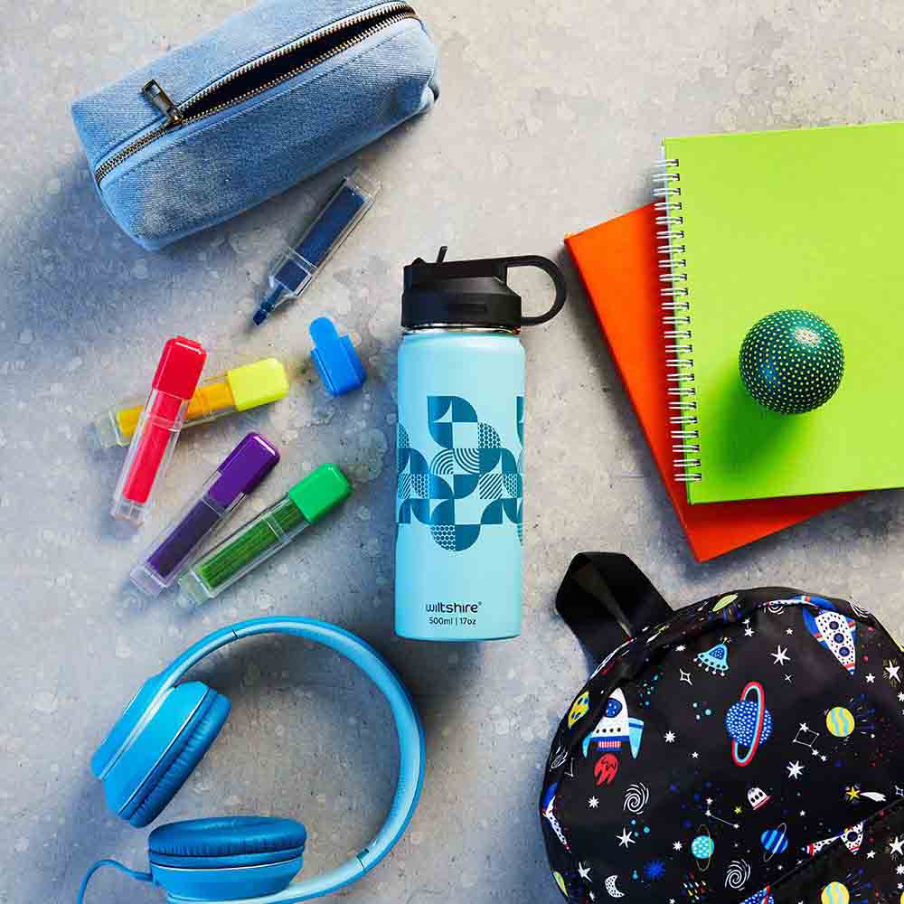 Insulated Stainless Steel Bottle Aqua 500ml/17oz