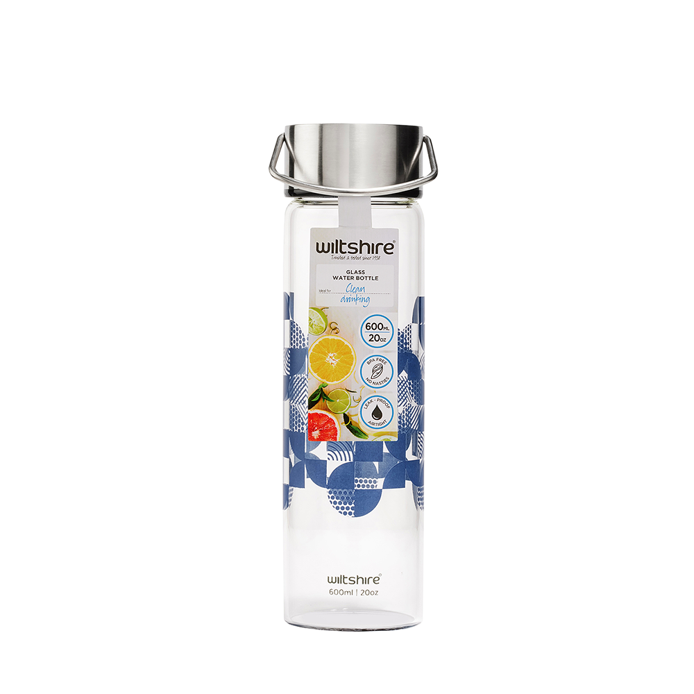 Glass Bottle 600ml/20oz Denim