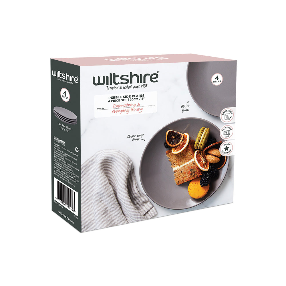 Pebble Side Plates 4 Piece Set 20cm / 8