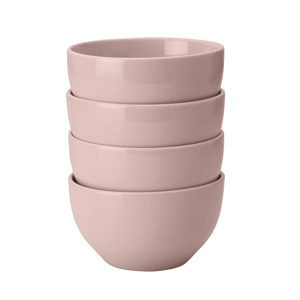 Clay Deep Bowls 4 Piece Set 14cm x  7.8cm / 5.5