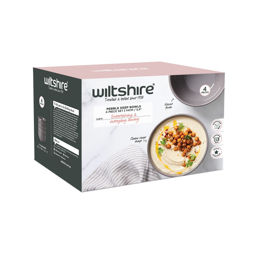 Pebble Deep Bowls 4 Piece Set 14cm x  7.8cm / 5.5