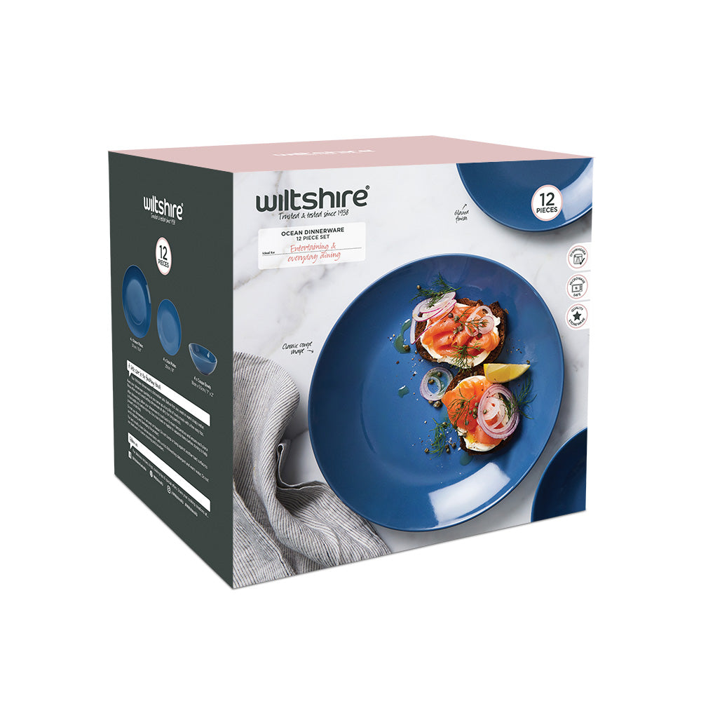 Ocean Dinnerware 12 Piece Set