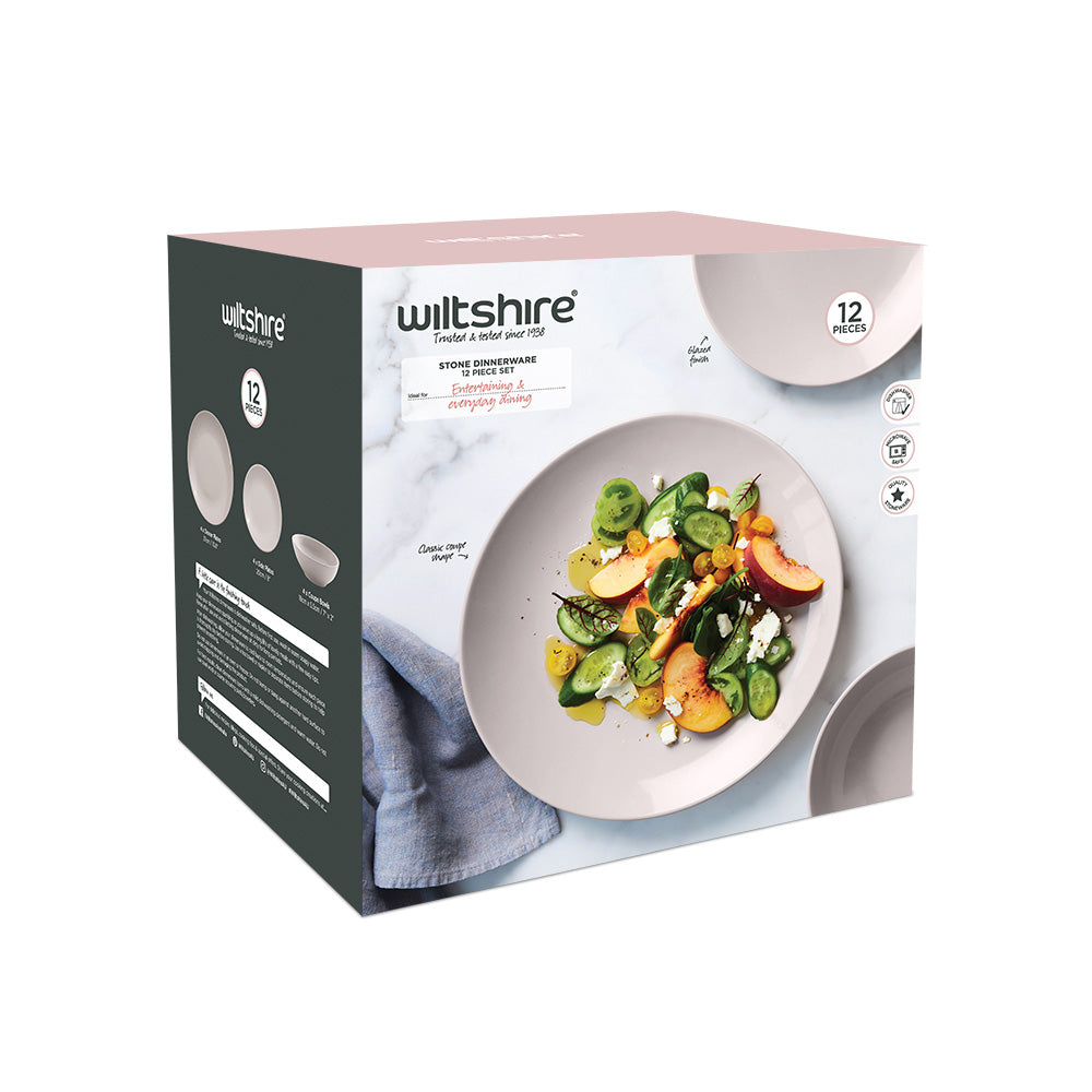 Stone Dinnerware 12 Piece Set