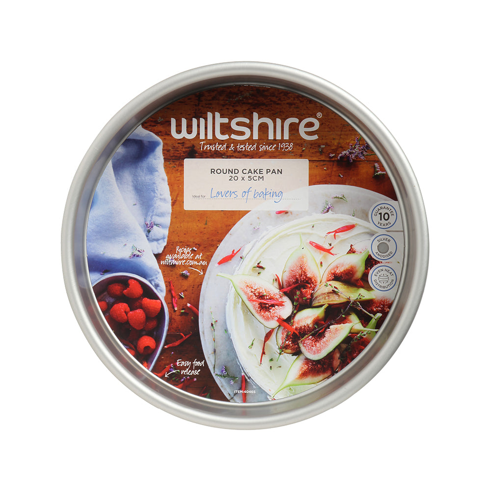 Silver Anodised Round Cake Pan 20cm