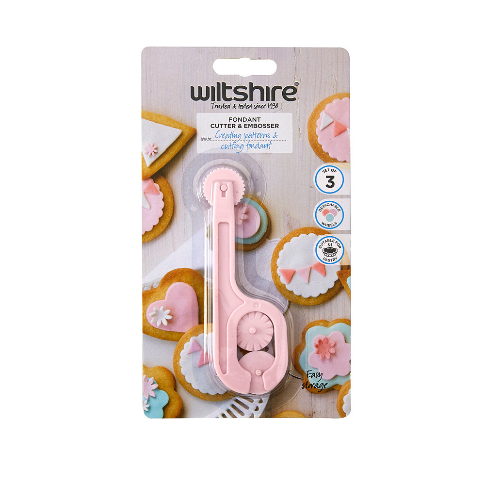Fondant Cutter & Embosser Set of 3
