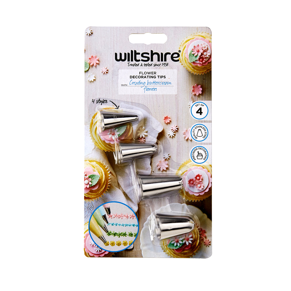 Flower Decorating Nozzles Set of 4