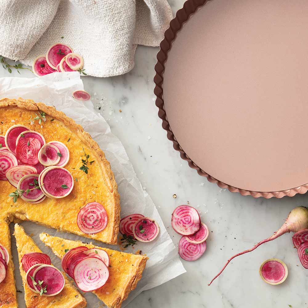 Rose Gold Quiche & Tart Pan 24cm