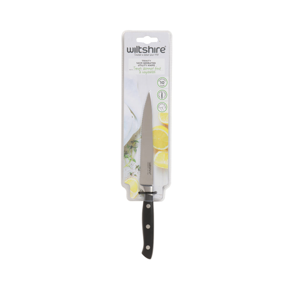 Trinity Serrated Utility Knife 14cm