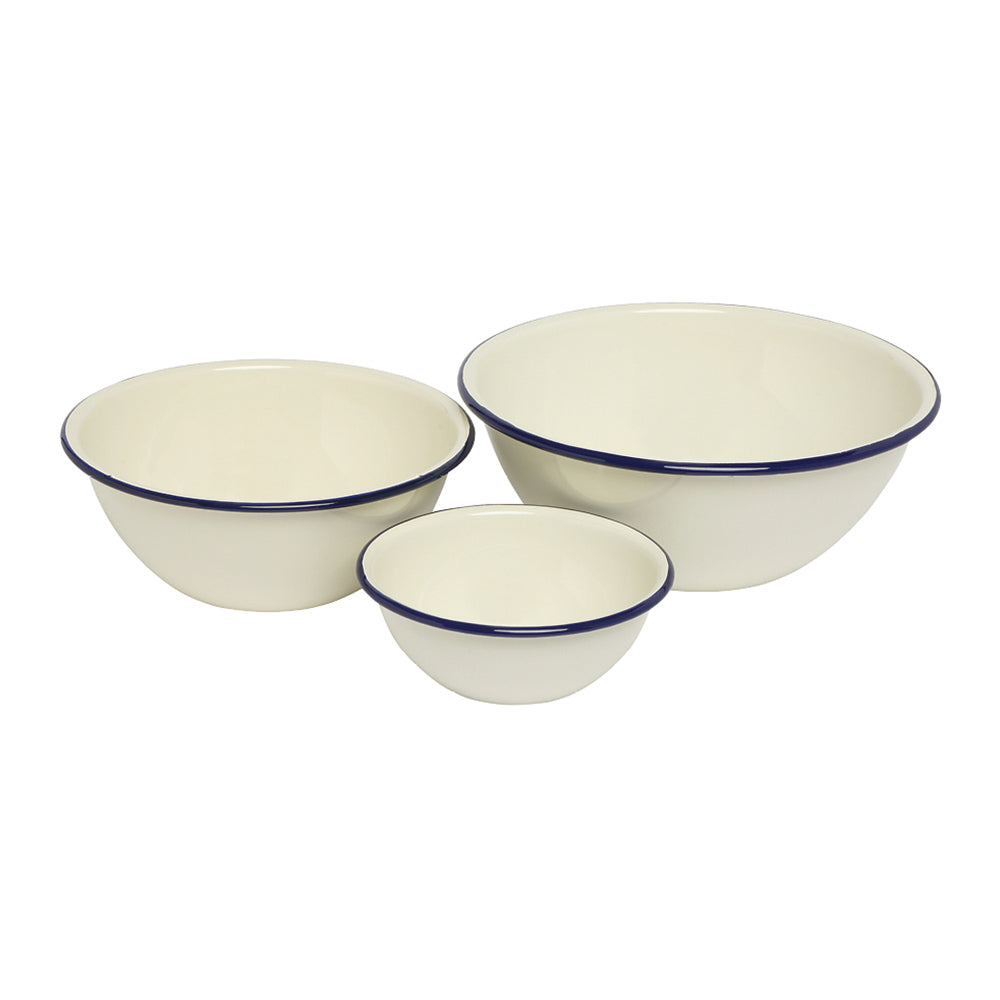 Enamel Mixing Bowl Set of 3