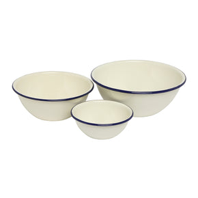 Enamel Mixing Bowl Set of 3