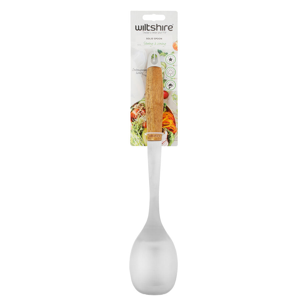 Wooden Handle Solid Spoon