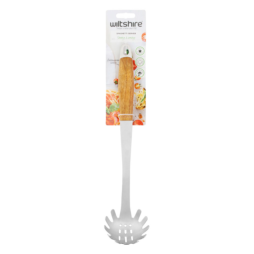 Wooden Handle Spaghetti Server