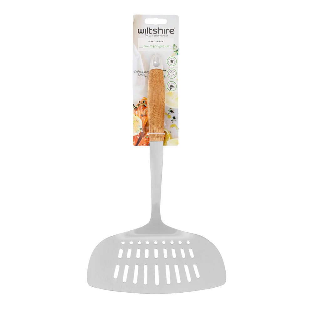Wooden Handle Fish Turner