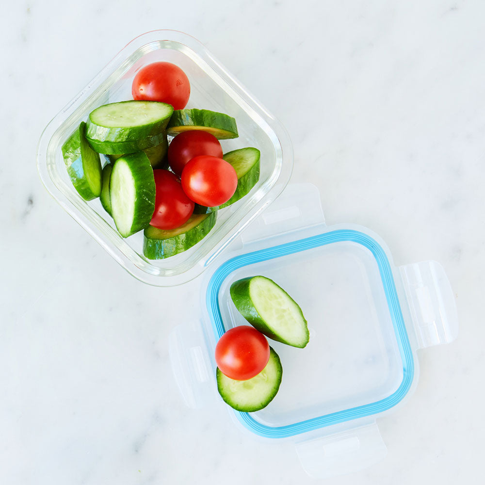 Glass Food Container Square 800ml