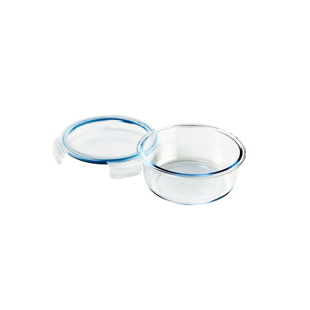 Glass Food Container Round 600ml