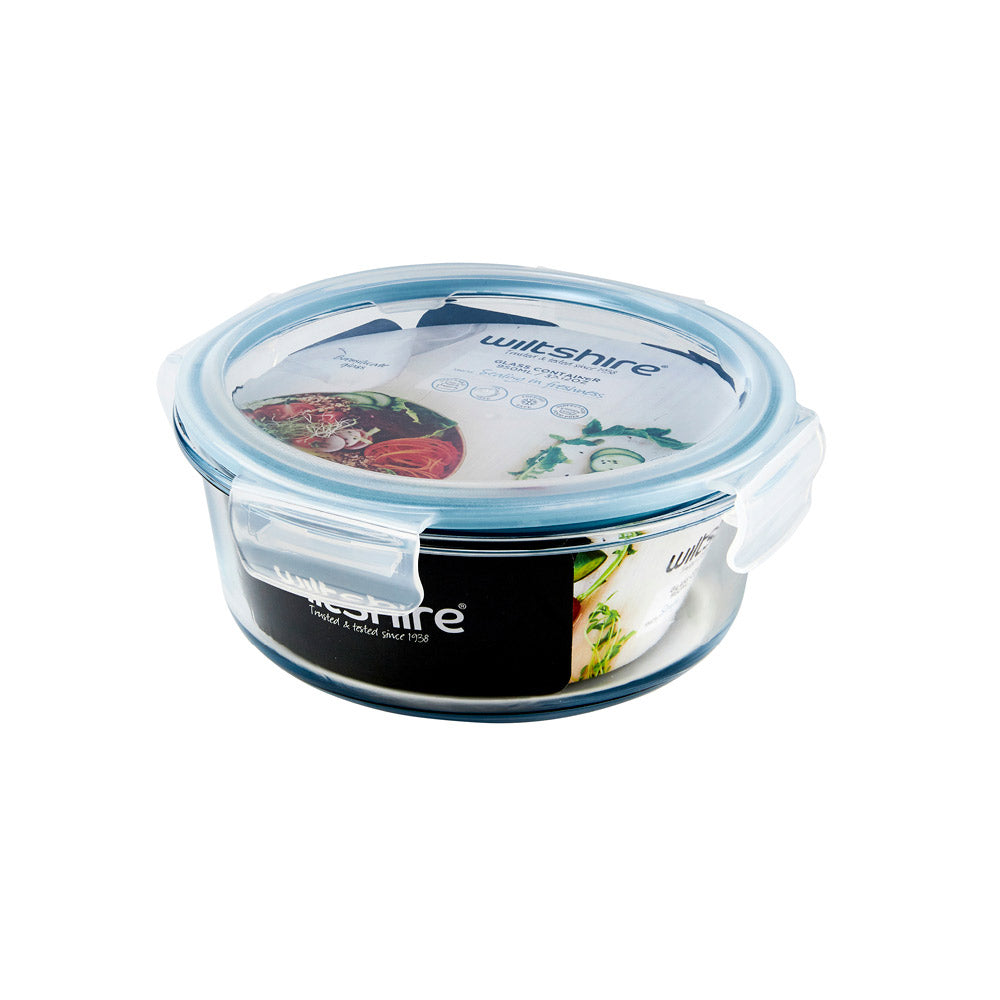 Glass Food Container Round 950ml