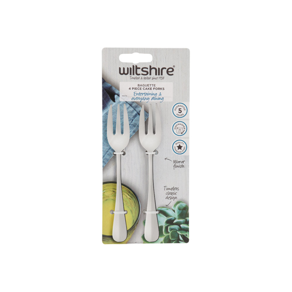 Baguette Cake Fork 4 Piece