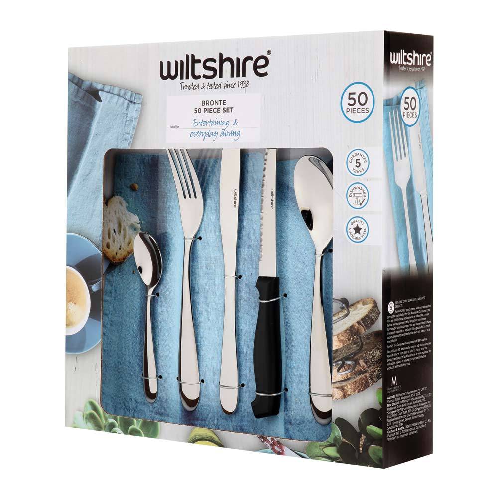 Bronte Cutlery Set with Steak Knives 50 Piece