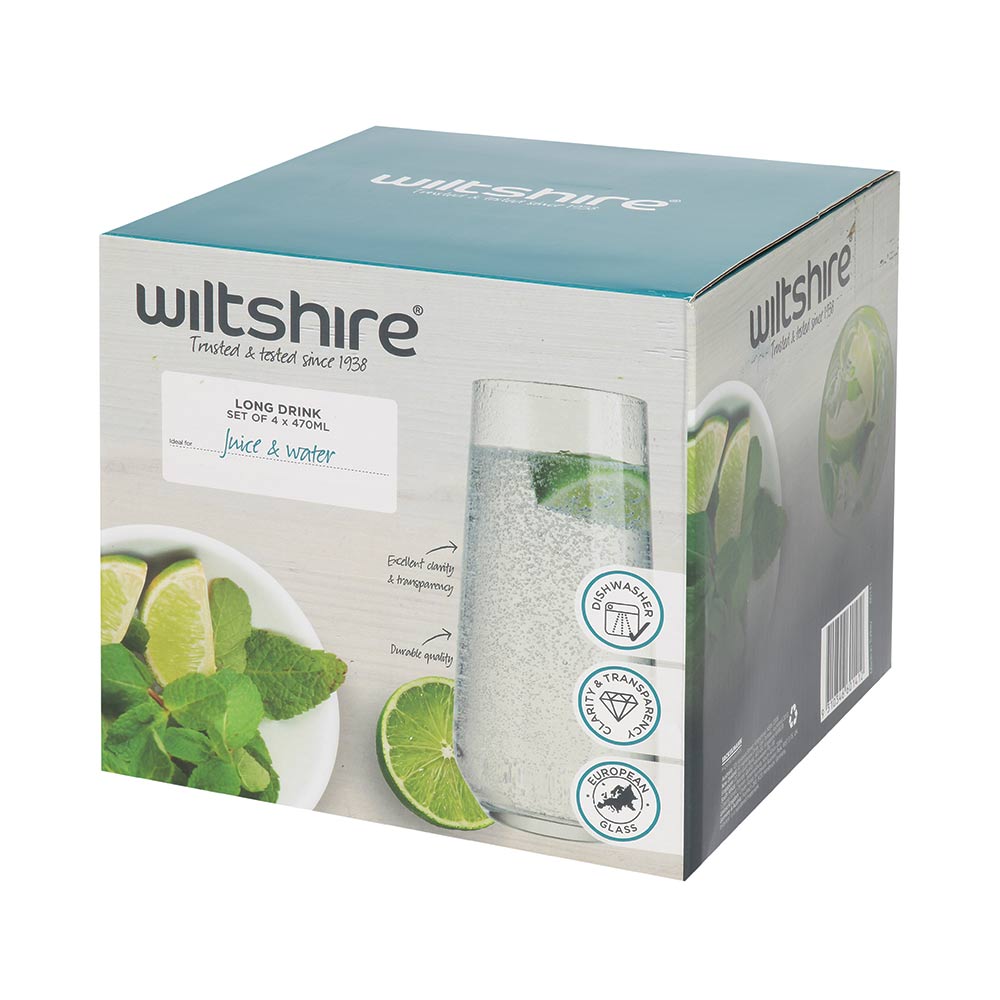 Allegra Long Drink Tumblers 470ml Set of 4