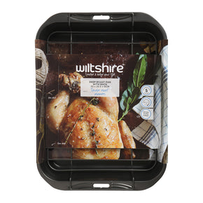 Easybake Deep Roast Pan with Rack 33cm
