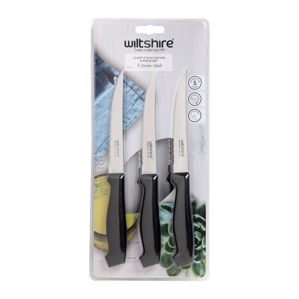 Laser Steak Knife 6 Piece