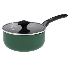 PureCook Ceramic Non-Stick Saucepan 20cm with Glass Lid