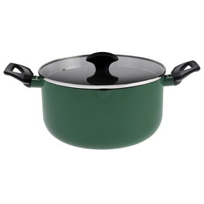 PureCook Ceramic Non-Stick Casserole 24cm with Glass Lid
