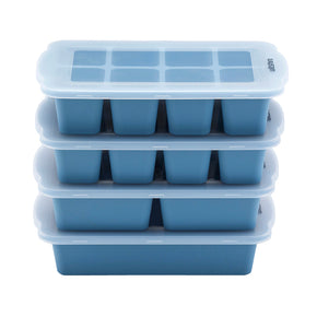 Silicone Meal Prep Freezer Trays - set of 4 with Lids