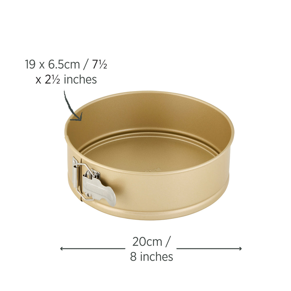 Champagne Gold Small Springform Pan 20 x 6.5cm - Wiltshire Australia