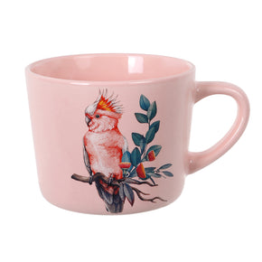'Pink Cockatoo' Printed Mug 400ml