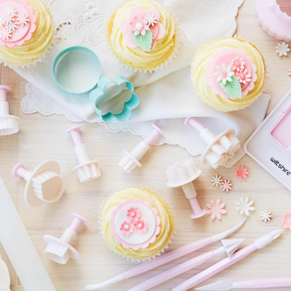 Fondant Flower Cutter Pusher Set of 4